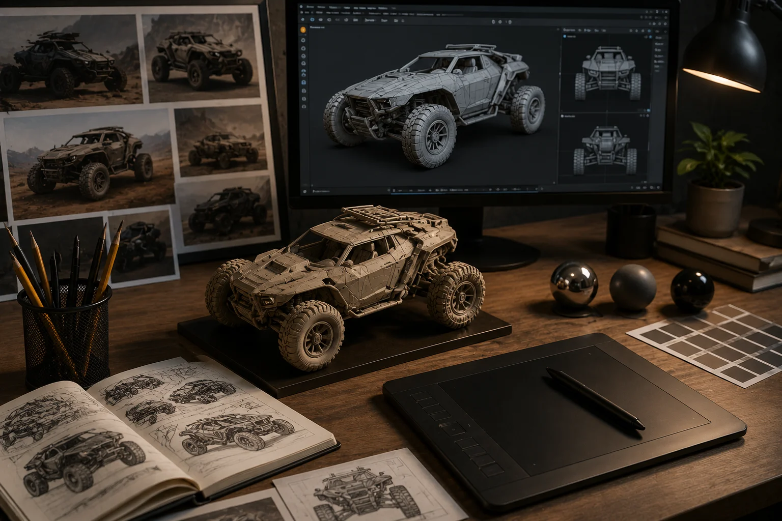 Vehicle Art Pipeline: From  Concept To Final Render